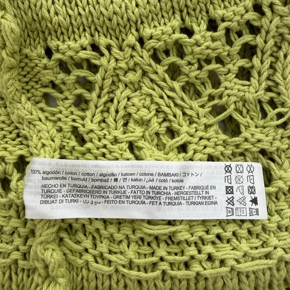 Top ZARA Tank Top 100% Cotton Sleeveless Size M EUC - Picture 9 of 9